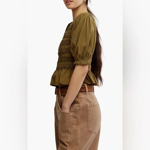 Maxey Knit Top NWOT calvary green - Picture 7 of 7